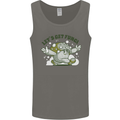 Lets Get Fungi Funky Magic Mushrooms Mens Vest Tank Top Charcoal