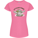 Lets Get Fungi Funky Magic Mushrooms Womens Petite Cut T-Shirt Azalea