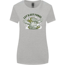 Lets Get Fungi Funky Magic Mushrooms Womens Wider Cut T-Shirt Sports Grey