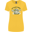 Lets Get Fungi Funky Magic Mushrooms Womens Wider Cut T-Shirt Yellow