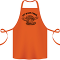 Lets Get Fungi Magic Mushrooms LSD Cotton Apron 100% Organic Orange