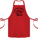 Lets Get Fungi Magic Mushrooms LSD Cotton Apron 100% Organic Red
