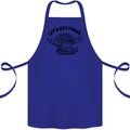Lets Get Fungi Magic Mushrooms LSD Cotton Apron 100% Organic Royal Blue