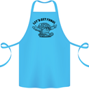 Lets Get Fungi Magic Mushrooms LSD Cotton Apron 100% Organic Turquoise