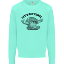 Lets Get Fungi Magic Mushrooms LSD Kids Sweatshirt Jumper Peppermint