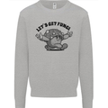 Lets Get Fungi Magic Mushrooms LSD Kids Sweatshirt Jumper Sports Grey