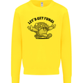 Lets Get Fungi Magic Mushrooms LSD Kids Sweatshirt Jumper Yellow