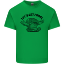 Lets Get Fungi Magic Mushrooms LSD Mens Cotton T-Shirt Tee Top Irish Green