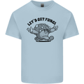 Lets Get Fungi Magic Mushrooms LSD Mens Cotton T-Shirt Tee Top Light Blue