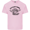 Lets Get Fungi Magic Mushrooms LSD Mens Cotton T-Shirt Tee Top Light Pink
