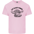 Lets Get Fungi Magic Mushrooms LSD Mens Cotton T-Shirt Tee Top Light Pink
