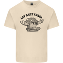 Lets Get Fungi Magic Mushrooms LSD Mens Cotton T-Shirt Tee Top Natural