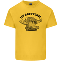 Lets Get Fungi Magic Mushrooms LSD Mens Cotton T-Shirt Tee Top Yellow