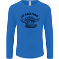 Lets Get Fungi Magic Mushrooms LSD Mens Long Sleeve T-Shirt Royal Blue