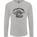 Lets Get Fungi Magic Mushrooms LSD Mens Long Sleeve T-Shirt Sports Grey