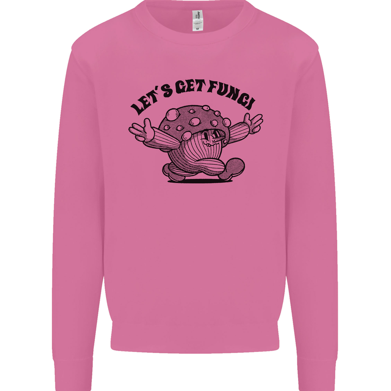 Lets Get Fungi Magic Mushrooms LSD Mens Sweatshirt Jumper Azalea