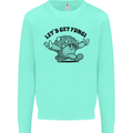 Lets Get Fungi Magic Mushrooms LSD Mens Sweatshirt Jumper Peppermint