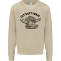 Lets Get Fungi Magic Mushrooms LSD Mens Sweatshirt Jumper Sand