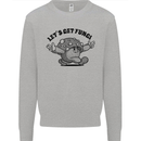 Lets Get Fungi Magic Mushrooms LSD Mens Sweatshirt Jumper Sports Grey