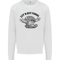 Lets Get Fungi Magic Mushrooms LSD Mens Sweatshirt Jumper White