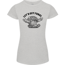 Lets Get Fungi Magic Mushrooms LSD Womens Petite Cut T-Shirt Sports Grey