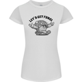 Lets Get Fungi Magic Mushrooms LSD Womens Petite Cut T-Shirt White