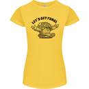 Lets Get Fungi Magic Mushrooms LSD Womens Petite Cut T-Shirt Yellow