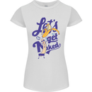 Lets Get Naked Womens Petite Cut T-Shirt White