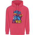 Lets Get Wild Rhino Gorilla Elephant Hippo Childrens Kids Hoodie Heliconia