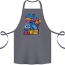 Lets Get Wild Rhino Gorilla Elephant Hippo Cotton Apron 100% Organic Steel