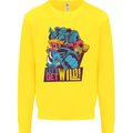 Lets Get Wild Rhino Gorilla Elephant Hippo Kids Sweatshirt Jumper Yellow