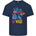 Lets Get Wild Rhino Gorilla Elephant Hippo Kids T-Shirt Childrens Navy Blue