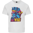 Lets Get Wild Rhino Gorilla Elephant Hippo Mens Cotton T-Shirt Tee Top White