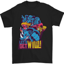 Lets Get Wild Rhino Gorilla Elephant Hippo Mens T-Shirt Cotton Gildan Black