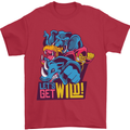 Lets Get Wild Rhino Gorilla Elephant Hippo Mens T-Shirt Cotton Gildan Red