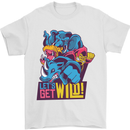 Lets Get Wild Rhino Gorilla Elephant Hippo Mens T-Shirt Cotton Gildan White