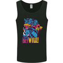 Lets Get Wild Rhino Gorilla Elephant Hippo Mens Vest Tank Top Black