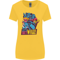 Lets Get Wild Rhino Gorilla Elephant Hippo Womens Wider Cut T-Shirt Yellow