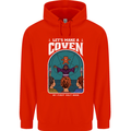Lets Make a Coven Halloween Satanic Horror Childrens Kids Hoodie Bright Red