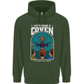 Lets Make a Coven Halloween Satanic Horror Childrens Kids Hoodie Forest Green