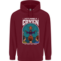 Lets Make a Coven Halloween Satanic Horror Childrens Kids Hoodie Maroon