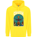 Lets Make a Coven Halloween Satanic Horror Childrens Kids Hoodie Yellow