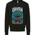 Lets Make a Coven Halloween Satanic Horror Kids Sweatshirt Jumper Black