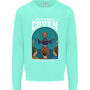 Lets Make a Coven Halloween Satanic Horror Kids Sweatshirt Jumper Peppermint