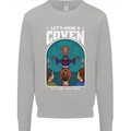 Lets Make a Coven Halloween Satanic Horror Kids Sweatshirt Jumper Sports Grey
