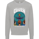 Lets Make a Coven Halloween Satanic Horror Kids Sweatshirt Jumper Sports Grey