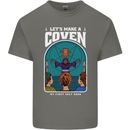 Lets Make a Coven Halloween Satanic Horror Kids T-Shirt Childrens Charcoal