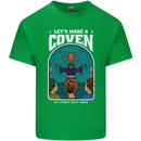 Lets Make a Coven Halloween Satanic Horror Kids T-Shirt Childrens Irish Green