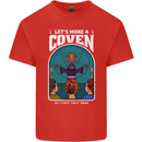 Lets Make a Coven Halloween Satanic Horror Kids T-Shirt Childrens Red