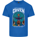 Lets Make a Coven Halloween Satanic Horror Kids T-Shirt Childrens Royal Blue